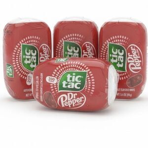 Tic Tac Dr Pepper Limited Edition 200ct 3.4oz Big Pack Lot of 4